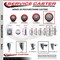 Service Caster 5 Inch Red Polyurethane Wheel Swivel 58 Inch Threaded Stem Caster Set 2 Brakes SCC SCC-TS20S514-PPUB-RED-58212-2-PLB-2 - alternate 2